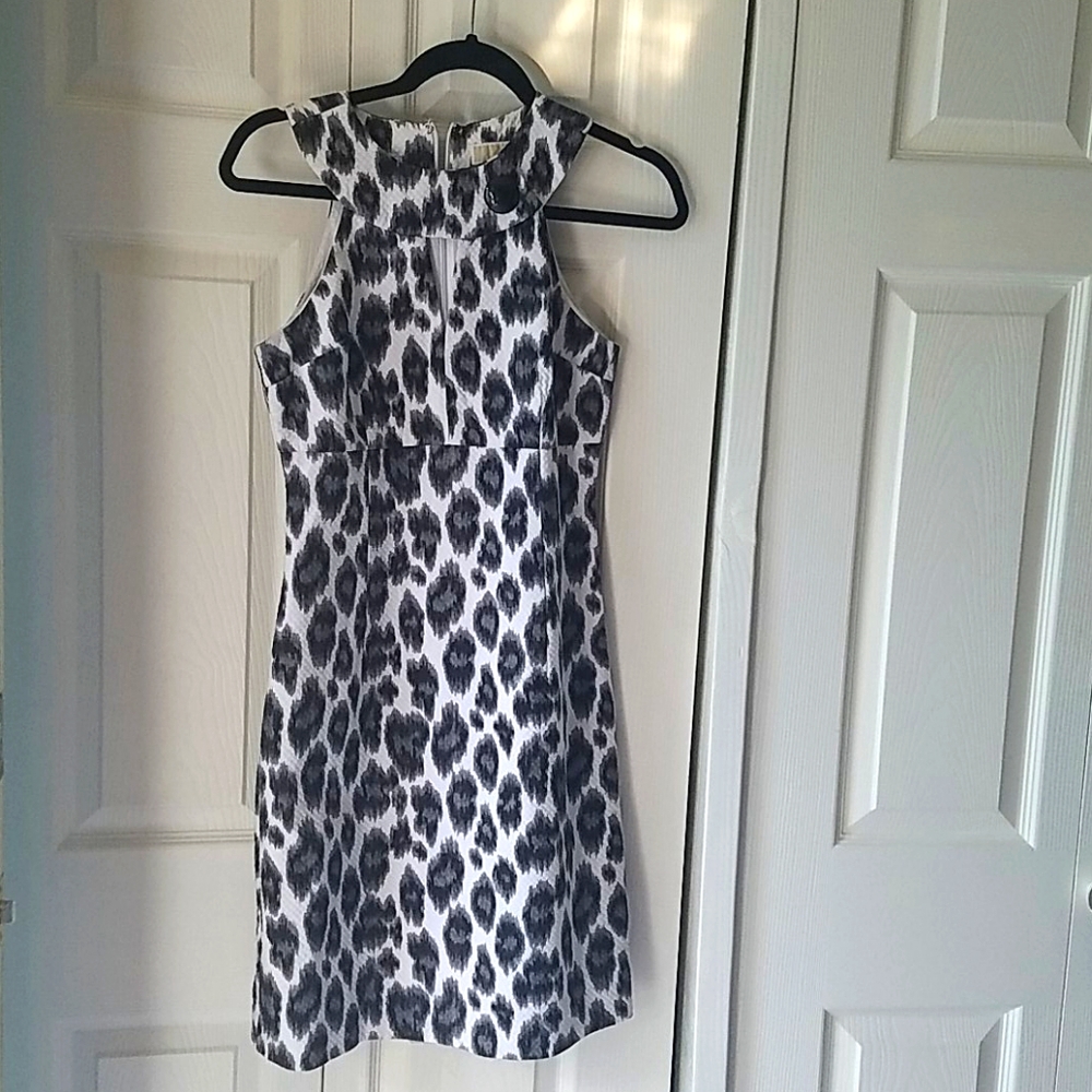 Michael Kors black and white animal print